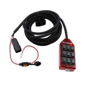 Contrôleur manuel de <span class=keywords><strong>suspension</strong></span> pneumatique ALITAIR Accuair VU4, bloc de soupapes, 7 interrupteurs, câble noir et <span class=keywords><strong>rouge</strong></span> de 5 mètres, commande manuelle robuste - Product Image 5