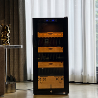 Armoire à cigares 450ct au design populaire cave à cigares thermostatique armoire de bureau refroidisseur compresseur cave à cigares pour le commerce