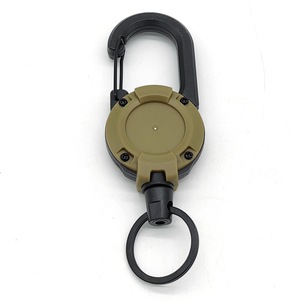 Rétractable Robuste Pull Bobine Mousqueton Porte-clés Forte En Acier Fil Corde Boucle Printemps Porte-clés En Plein Air Sportif Porte-clés Outil - Product Image 5