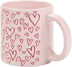Taza de cerámica ASKDCP Modern Floral Pink de 16 oz-Apto para regalos en microondas y lavavajillas - Product Image 2