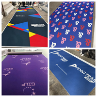 Tapis imprimé numérique personnalisé en gros d'usine, tapis antidérapant en polyester avec logo imprimé, fournisseur de tapis de sol imprimés