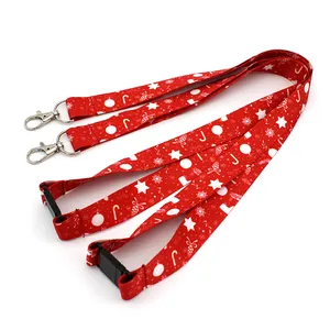 Lanyards détachables personnalisés porte-clés à sublimation de colorant avec logo Lanyard personnalisé en polyester