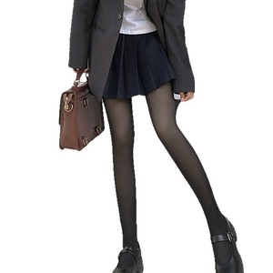 <span class=keywords><strong>Bas</strong></span> noirs <span class=keywords><strong>un</strong></span> outil moulant à double couche pour jambes nues Collants pénétrant la peau à double couche - Product Image 4