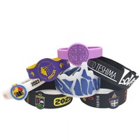 Bracelets en silicone personnalisés avec logo, bracelet en caoutchouc de silicone pour festival, logo gravé en relief