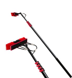 Kit di Pulizia per Pannelli Solari Telextent Ecologico con Spazzola e Asta Telescopica in Alluminio 12FT - Product Image 1