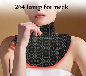 <span class=keywords><strong>Masque</strong></span> facial et cervical LED en silicone 3D noir OEM à double zone, 352 LED, 3 niveaux, <span class=keywords><strong>masque</strong></span> de luminothérapie rouge portable - Product Image 4