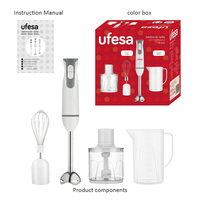 Mixeur multifonction électrique manuel en acier inoxydable, moteur en cuivre pur, mixeur à main portable, hachoir alimentaire, écraseur