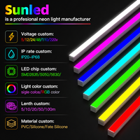 Lampu Neon LED Gulungan 5 Meter Grosir Pabrik 6X12mm PVC IP65 Tahan Air 12V Dengan DC12V Tahan Air