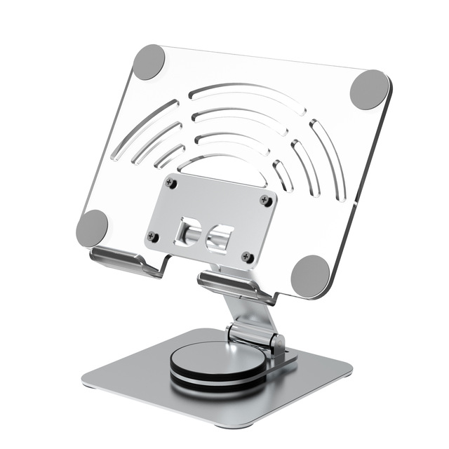 Height increasing bracket folding portable swivel 360 Rotating Desktop Acrylic Reading Aluminum Alloy Tablet Stand