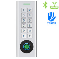 Lecteur de contrôle d'accès autonome TTLock APP biométrique par empreinte digitale et RFID, lecteur d'accès de porte BLE, contrôle WIFI TUYA pour ouverture de porte