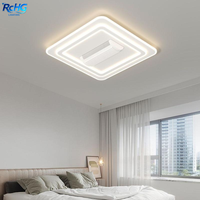 Ventilador de Techo Inteligente Empotrado sin Aspas para Dormitorio de Hotel, con Motor DC, 6 Velocidades, Luz LED y Control Remoto
