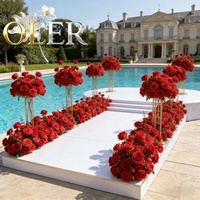 Boule de fleurs artificielle en soie OLERAY la plus populaire pour la décoration d'événements – Location aux États-Unis