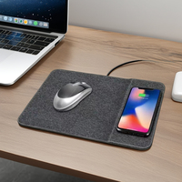 Chargeur rapide 15W, tapis de souris de jeu sans fil en cuir PU antidérapant avec repose-poignet, écologique, anti-rayures, en stock