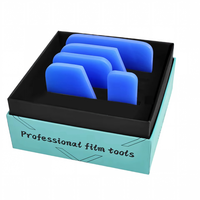 Kit de 5 raclettes PPF en coffret cadeau – Outils professionnels anti-rayures pour film de protection automobile, décapage de vinyle et nettoyage de vitres