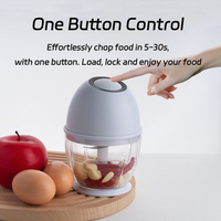 Hachoir à aliments électrique miniature USB sans BPA, pour ail et légumes, idéal pour la cuisine