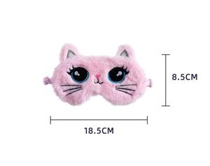 หน้ากากปิดตาผ้าซาตินสำหรับนอนผ้าซาตินผ้าปิดตาตัวการ์ตูนนุ่มสบาย - Product Image 6