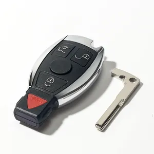 VVDI full key for Benz 3 button/4button remote key with 315Mhz, The frequency can be changed to 433mhz