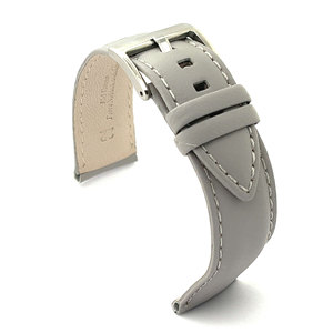 Bracelet de montre de sport de luxe Diloy 100% cuir de vachette lisse orange rose jaune qualité garantie. Tailles 20mm 22mm 18mm Disponible - Product Image 6