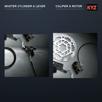 Kit de frein à main arrière à double étrier en aluminium CNC 7075 KYZ 240 mm pour Surron Ultra Bee LBX Talaria MX4, mise à niveau pour vélo électrique