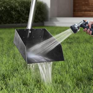 Venta al por mayor de fábrica: Herramienta recogedora de excrementos de mascotas de gran tamaño, recogedor de excrementos, rastrillo duradero, juego de palas con bandeja, kit portátil para la eliminación de desechos de mascotas - Product Image 2