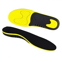 Semelles orthopédiques pour hommes pour pieds plats - Tissu antibactérien, absorption des chocs, coussin d'air, confortables pour la position debout