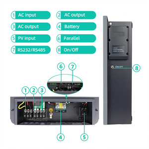 En Stock, Gran Venta: Sistema Inversor Solar Híbrido de 6.2KW 48VDC IP54, Nuevo Modelo de 6.2kVA Disponible - Product Image 2