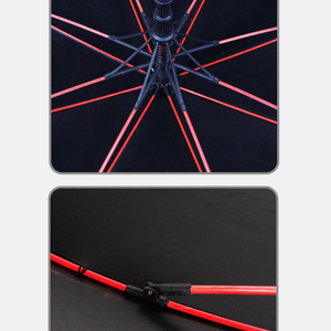 Sun City 190T Pongee Revêtement noir résistant aux UV Parapluie de golf en fibre de verre à ouverture automatique Logo personnalisé Coupe-vent pour le voyage - Product Image 6