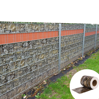 Cinta de PVC Resistente a los Rayos UV de 19 cm x 35 m, Tiras de Pantalla de Privacidad para Cercas, para Seguridad en el Jardín, Malla de Alambre Galvanizado