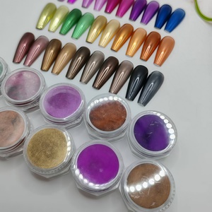 ผงโครเมี่ยมสีกระจก 15 สี สไตล์ยุโรป สำหรับร้านทำเล็บและ DIY - Product Image 3