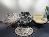 Fauteuil à bascule individuel pour balcon, usage domestique, chambre, salon, chaise longue, fauteuil pivotant pour personne paresseuse