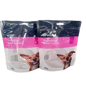 Meilleures ventes Sac en plastique imprimé Pochette debout avec fermeture éclair et fenêtre pour aliments pour animaux de compagnie Friandises pour chats et chiens - Product Image 2