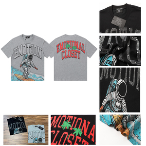 T-shirts en coton 100% de qualité supérieure, imprimés graphiques streetwear, style vintage, surdimensionnés, pour hommes - Product Image 1