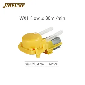 JIHPUMP DC 5V 6V 12V Micro Small OEM перистальтический водяной насос пищевой дозатор мыла шланг для дозирования жидкости Насосы цена