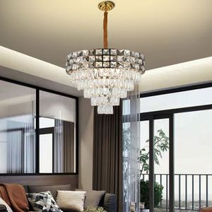 Lámparas de Techo Modernas de Hierro Decorativas con LED Grandes para Sala de Estar de Hotel, Lámparas de Cristal de Lujo y Lámparas Colgantes CM1008 - Product Image 4