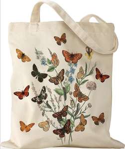 Bolsa de compras personalizada de gran capacidad, bolso de hombro para mujer, bolsa antipolvo, bolsa de lona con estampado digital - Product Image 1