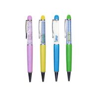 BECOL Promotionnel Logo Personnalisé 2D 3D Flottant Liquide Stylo Creative Design Huile Flotteur Stylo À Bille En Plastique pour Cadeaux