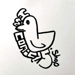 Décoration murale Lucky Duck Song Doodle, œuvre d'art décorative pour la maison de IW Comics - Product Image 1