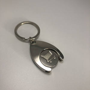Cheap <strong>Custom</strong> Wholesale <strong>Bulk</strong> Car Brand Logo KeyRings Shopping Trolley Token Metal Key Ring Chain <strong>Keychains</strong> - Product Image 4