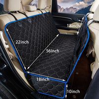 Tapis de protection imperméable antidérapant pour chien de compagnie tapis de doublure de cargaison de coffre de voiture avec housses de siège latérales pour sièges baquets