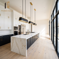 Ensemble d'armoires de cuisine Green Island Villa, design moderne, meubles de cuisine haut de gamme, armoires de cuisine