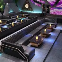 Canapé de bar Karaoké, Tabouret de bar, Banquette KTV, Table de comptoir LED, Canapé noir pour bar, mobilier de salon et de boîte de nuit