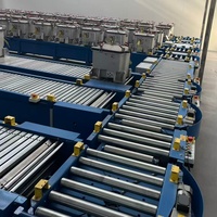Ligne de convoyeur à rouleaux semi-automatique à commande PLC haute performance avec multi-tensions pour les opérations d'assemblage et d'emballage