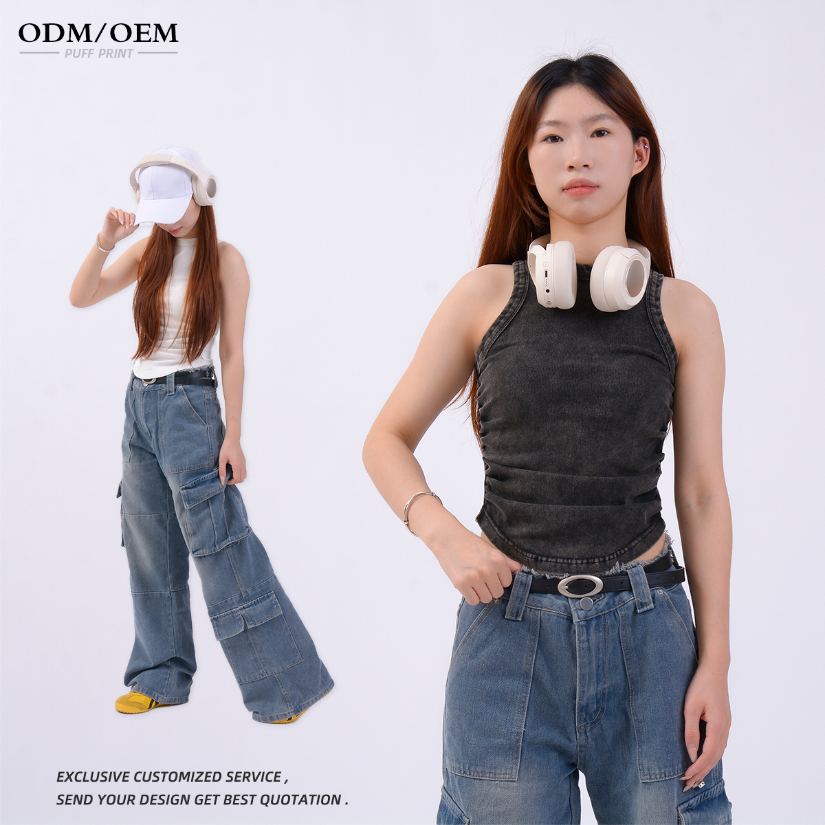 Custom Tank Top Stretchy Slim Casual Camisole Sleeveless Vest Fitness Workout Sport Gym Yoga Sexy Women Crop Top T Shirt