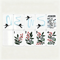 En stock, Meilleures ventes : Ensemble de tuiles de Mahjong américain en acrylique de luxe, 5 couches, 160 tuiles, motif sculpté effet neige, moderne, pliable et portable, résistant à l'eau