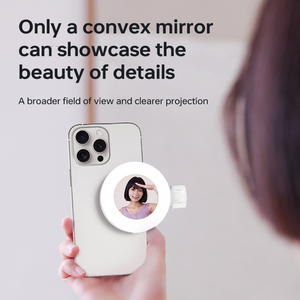 D6 điện thoại mini điền vào ánh sáng 450 độ đa chiều điều chỉnh nhiệt độ ba màu mỹ phẩm Gương bỏ túi Clip ánh sáng - Product Image 4