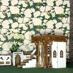 Lussuosa Casetta per Piccoli Animali, Moderno Castello in Legno per Conigli, Cortile per Porcellini d'India e Criceti, Rifugio e Casa per il Riposo in Soggiorno - Product Image 6