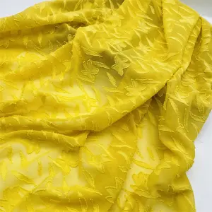 Offre Spéciale gros tissu lurex en mousseline de soie avec lurex rayé jacquard à pois jacquard tissus pour vêtements