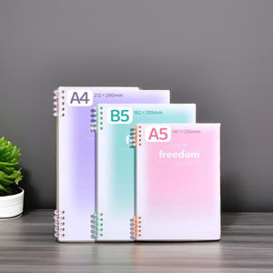 Reliure créative en plastique A5, recharge de reliure, couverture rigide, 6 anneaux, pour carnets de notes de couleur vive - Product Image 3