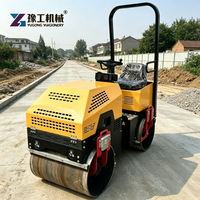 Compacteur vibrant routier de 1,5 tonne avec cadre de protection pour la sécurité de l'opérateur