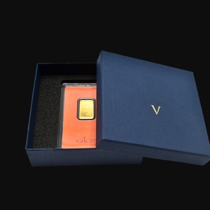 Confezione Regalo Economica per Lingotto d'Oro con Logo Stampato, Scatola per Moneta d'Oro da <span class=keywords><strong>100</strong></span> <span class=keywords><strong>Grammi</strong></span>, Custodia in Carta (Solo Packaging) - Product Image 1